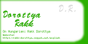 dorottya rakk business card